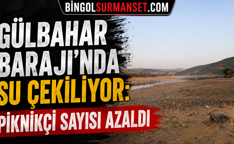 Gülbahar Barajı’nda Su Çekiliyor: Piknikçi Sayısı Azaldı