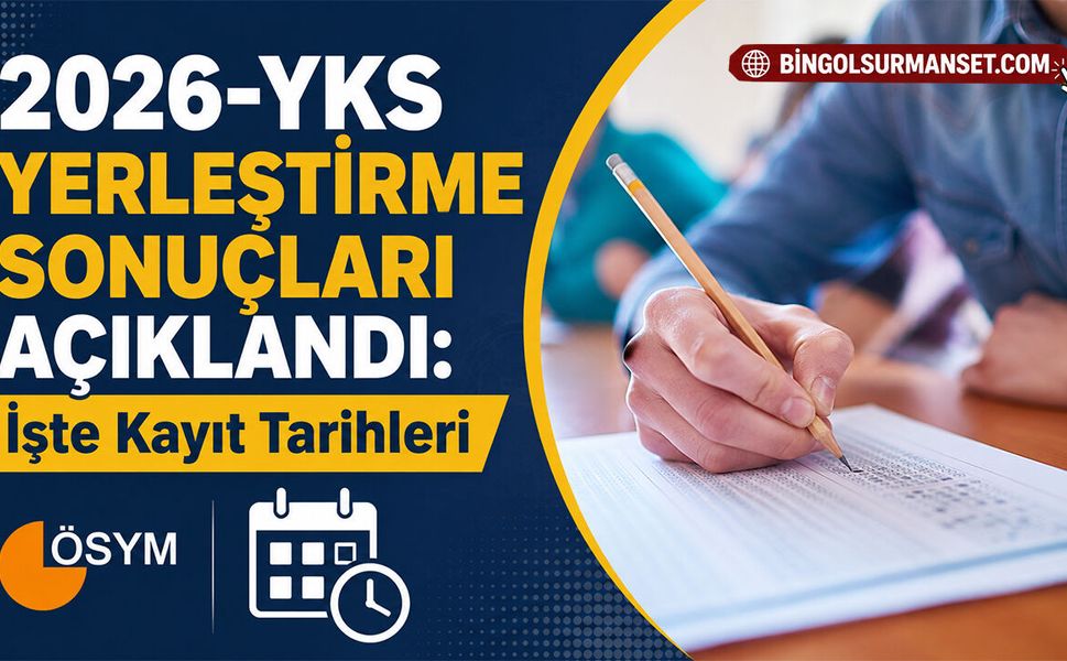 2026-YKS Yerleştirme Sonuçları Açıklandı: İşte Kayıt Tarihleri