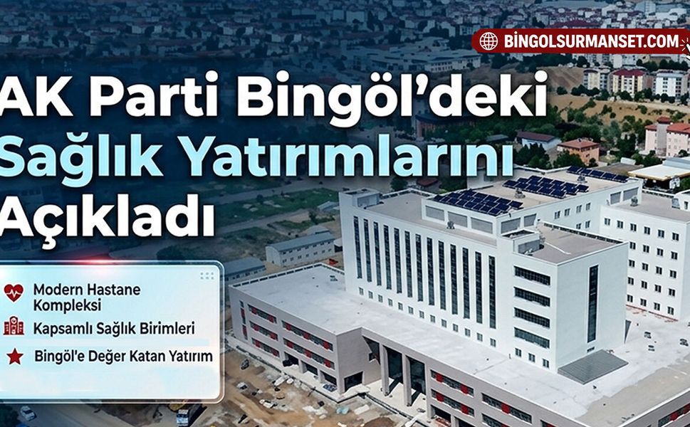 AK Parti Bingöl'deki Sağlık Yatırımlarını Açıkladı
