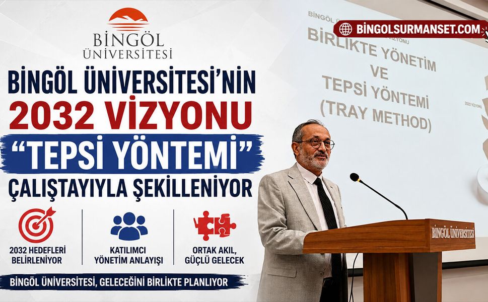 Bingöl Üniversitesi’nin 2032 Vizyonu “Tepsi Yöntemi” Çalıştayıyla Şekilleniyor