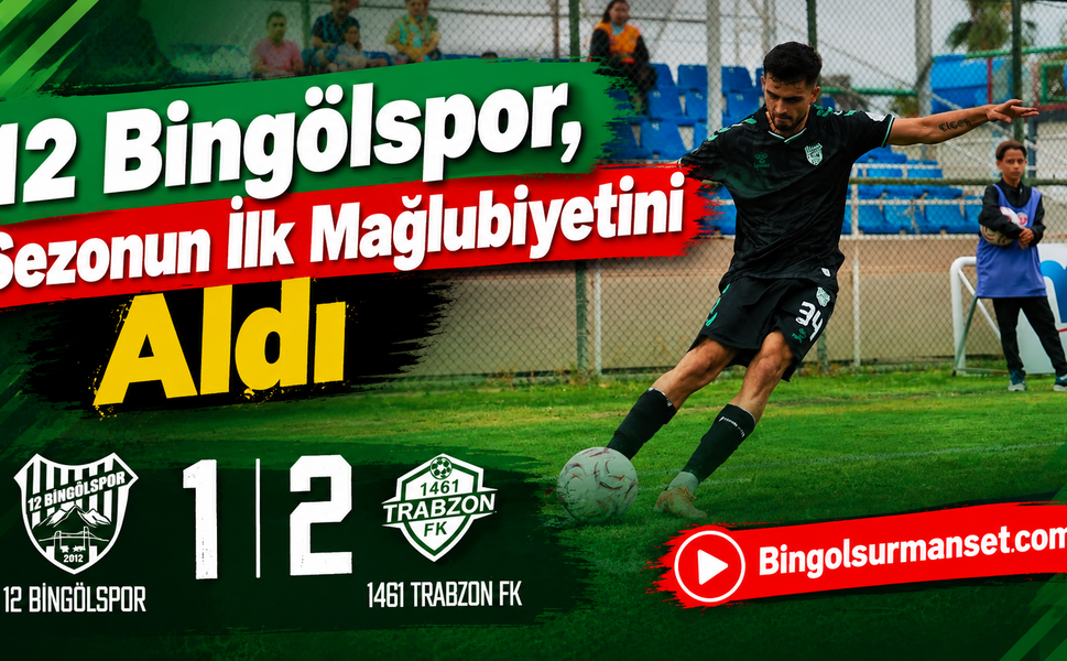 12 Bingölspor, Sezonun İlk Mağlubiyetini Aldı