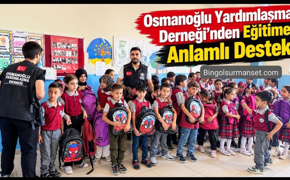 Osmanoğlu Yardımlaşma Derneği’nden Eğitime Anlamlı Destek