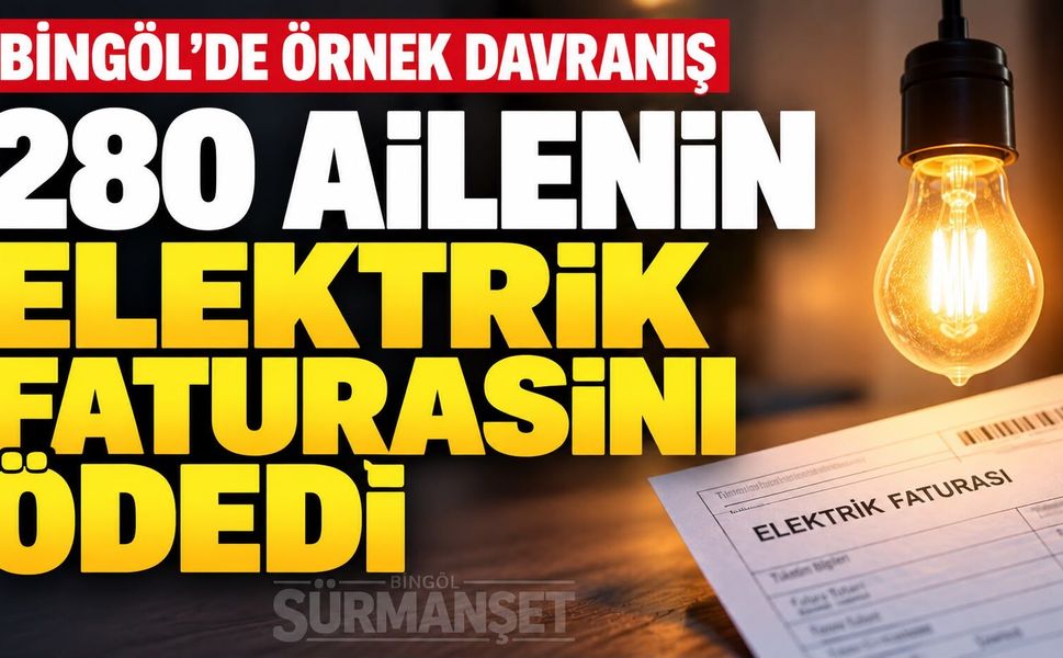 Bingöllü İş İnsanından 280 Aileye Elektrik Faturası Desteği