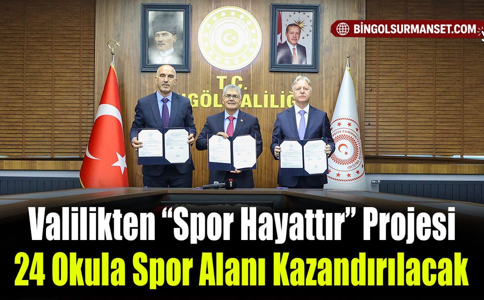Valilikten “Spor Hayattır” Projesi: 24 Okula Spor Alanı Kazandırılacak