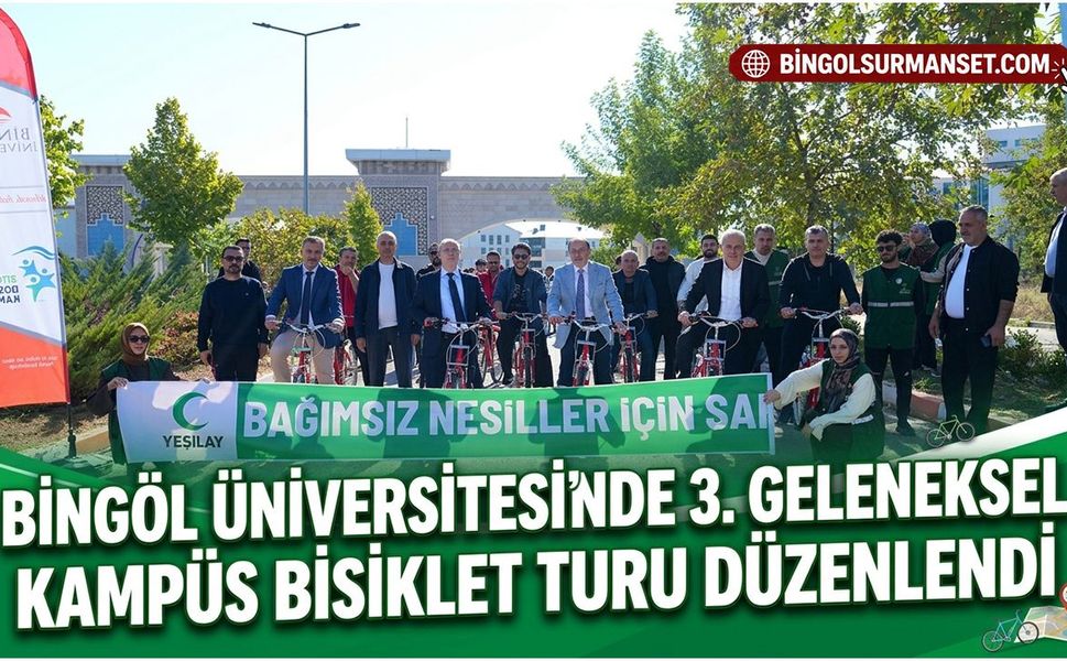 Bingöl Üniversitesi’nde 3. Geleneksel Kampüs Bisiklet Turu Düzenlendi