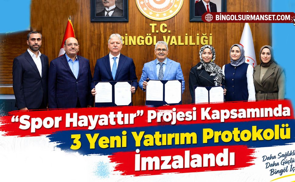 “Spor Hayattır” Projesi Kapsamında 3 Yeni Yatırım Protokolü İmzalandı